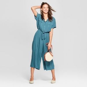 Womens Plus Size Green Jumpsuit 3X